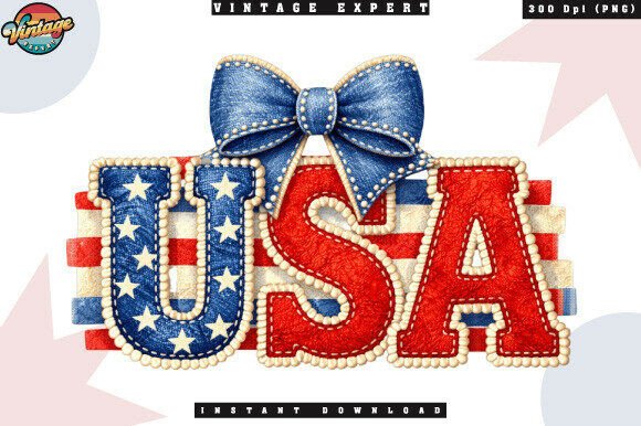 4th of July USA Patch Crochet Yarn PNG: A Strategic Creative Asset for Patriotic Projects