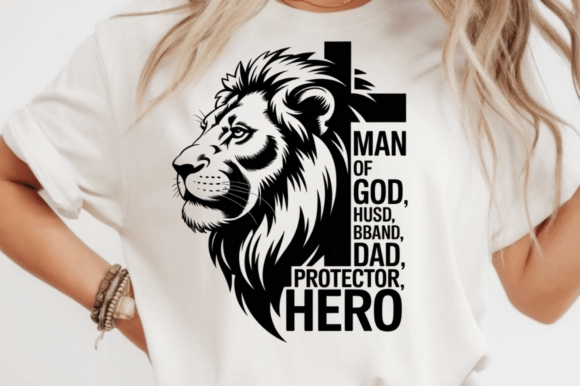 Christian Dad PNG: A Man of God T-Shirt Design for Creative Projects
