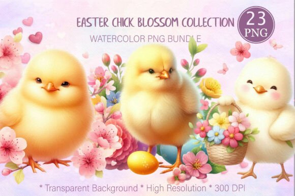 Easter Chick Blossom Collection: A Versatile Design Resource for Creative Projects