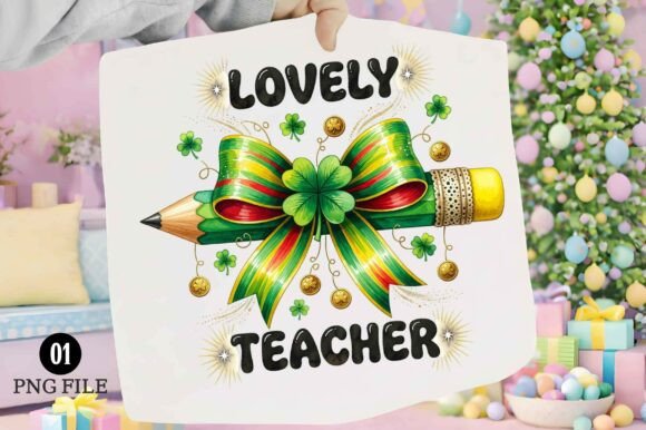 Enhance Your Creative Projects with the Lovely Teacher St Patrick’s Day Pencil PNG
