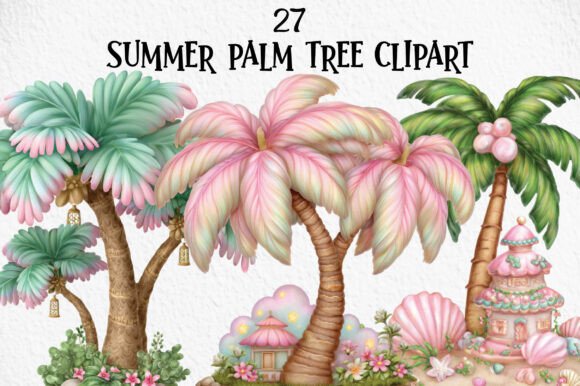 Enhance Your Designs with Summer Palm Tree Clipart