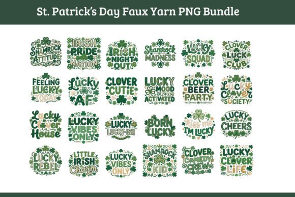 Lucky Shamrock Quotes Irish Typography: A Practical Resource for Festive Design Projects
