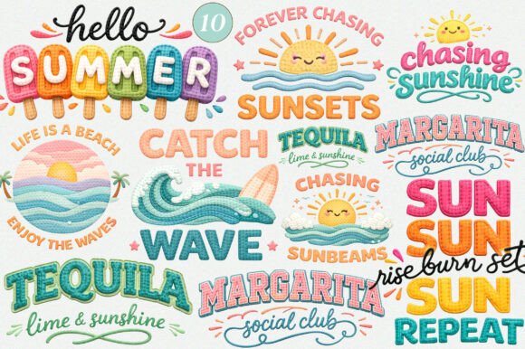 Unlock Creative Potential with Faux Yarn Summer PNG and Summer PNG Graphics